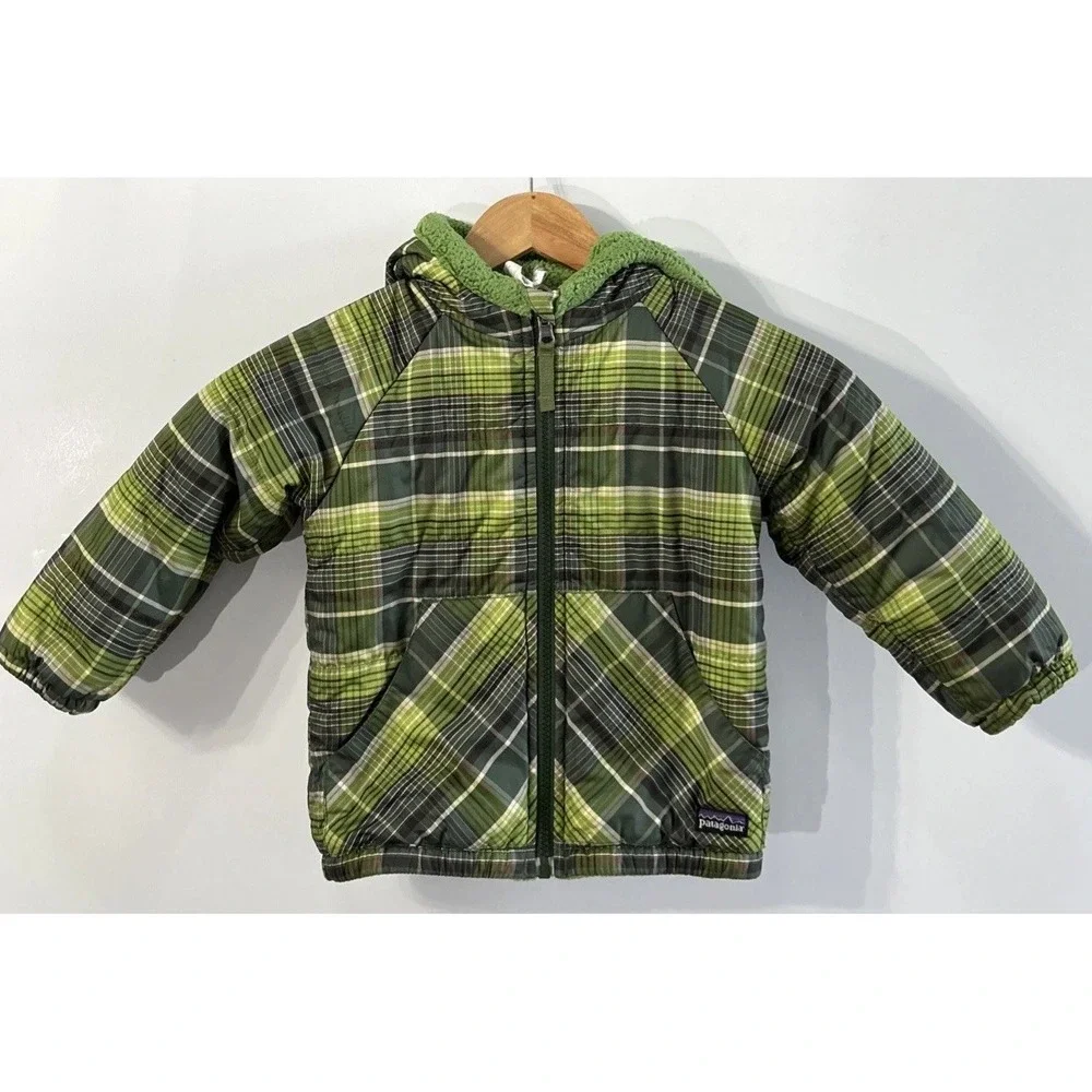 Patagonia Baby Reversible Retro Fleece Lined Tribbles Winter Jacket 24 M 61060